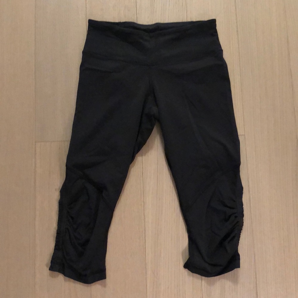 Lululemon Cropped Leggings with Ruffle Trim